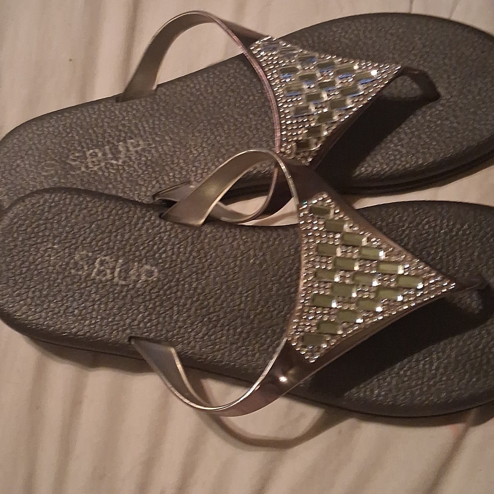 Stylish Rhinestone Sandals - Picture 3 of 5